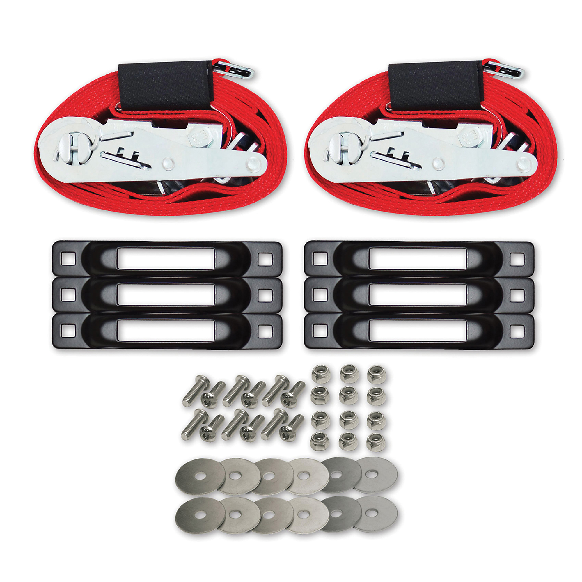 Snap-Loc E-Track Single Ratchet Tie-Down Anchor Kit - 192in., 1000-Lb. Working Load, Polyester, 6 Pk, Model# SLCERBP
